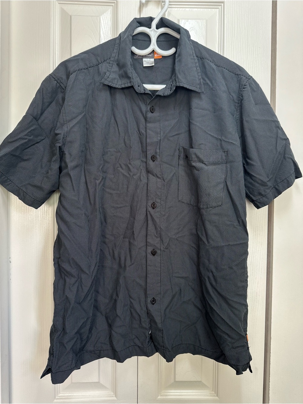 Quiksilver Men's Short-Sleeve Shirt in Charcoal #45